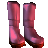 Pink Skull Boots