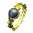 Gold Filigree Ring set with a Silver Onyx
