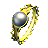 Gold Filigree Ring set with a Silver Perl