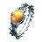 Silver Filigree Ring set with a Ember Sphere