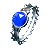 Silver Filigree Ring set with a Sapphire