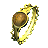 Gold Filigree Ring set with a Amber