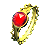 Gold Filigree Ring set with a Balas ruby