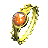 Gold Filigree Ring set with a Ember