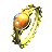 Gold Filigree Ring set with a Ember Sphere
