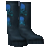 Blue Skull Boots