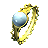 Gold Filigree Ring set with a Blue Pearl by Conner