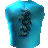 Blue Shirt with a Dragon Print