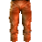 Orange Leather Pants