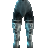 Pants with a White Leopard Print