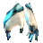 Gloves with a Blue Zebra Print