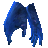 Gloves with a Blue Leopard Print