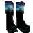 Boots with a Grey Waterlily Print