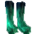 Boots with a Rainbow Leopard Print
