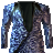 Robe with a Blue Leopard Print