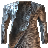 Robe with a White Leopard Print